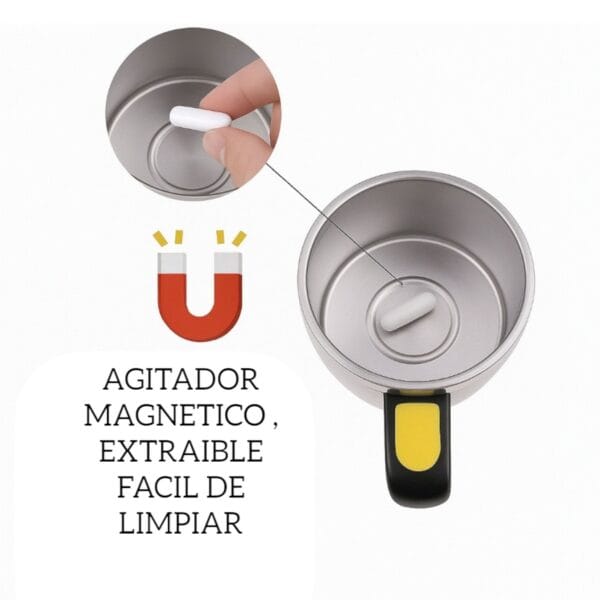 Taza Autoagitadora Recargable 380ml Aacero Inoxidable Taza Autoagitadora Recargable 380ml Aacero Inoxidable