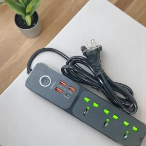 Zapatilla Eléctrica Inteligente con 8 Tomas y 4 Puertos USB – 220V - vista 2