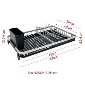 Escurridor de Aluminio Córdoba – 1 Piso con Portacubiertos - vista 6