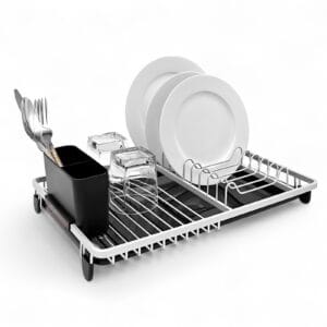 Estante para platos de aluminio