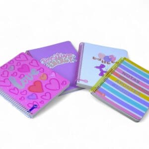 Libreta/Cuaderno anillado Beek pastel – 80 hojas rayadas, 15x21