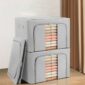 organizador para ropa gris