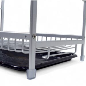 Escurridor de Aluminio Roma – 2 Pisos con Bandeja, Portacubiertos y Extensión - vista 7