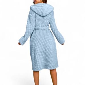 Bata de baño para mujer con capucha – suave, abrigada y con bolsillos - vista 2