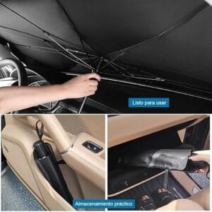 Sombrilla Parasol Para Auto – Plegable Tipo Paraguas - vista 2