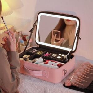 Maletín De Maquillaje - Con Espejo Y Luz LED - vista 2
