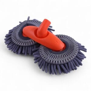 Cepillo para Lavar para Auto con Mango Extensible y Doble Cabezal de Microfibra