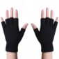 Guantes sin dedos térmicos de punto negro unisex