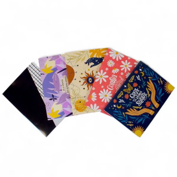 Planner Semanal A5 – Diseño Floral, Ideal para Escritorio