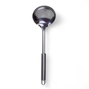 Cucharón De Acero Para Sopa – Resistente Y Ergonómico