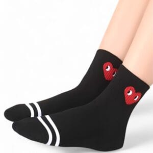 Pack 10 Pares De Medias Al Tobillo Con Diseño De Corazón – Importadas - vista 3