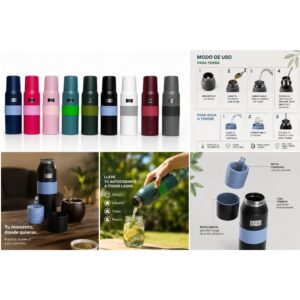 Termo Autocebante De Acero Inoxidable – 1000 Ml - vista 2