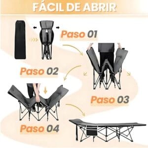Cama Catre Plegable 190x66 cm - vista 2