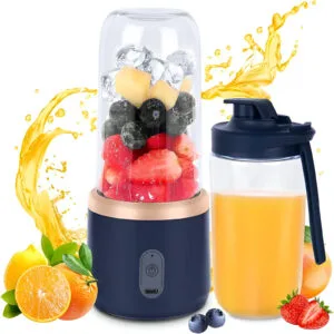 Licuadora Portátil Recargable 400ml + Vaso – Smoothies y Jugos en Cualquier Lugar