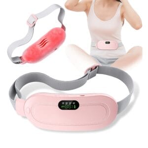 Almohadilla Masajeadora Térmica – Alivio De Dolores Menstruales Rosa