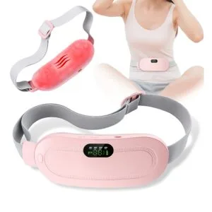 Almohadilla Masajeadora Térmica – Alivio De Dolores Menstruales Rosa