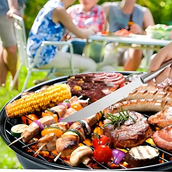 Set Parrillero 4 Piezas de Acero Inoxidable (3) Set Parrillero 4 Piezas de Acero Inoxidable (3)