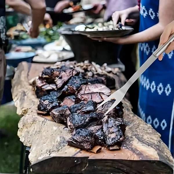 Set Parrillero 4 Piezas de Acero Inoxidable (4) Set Parrillero 4 Piezas de Acero Inoxidable (4)