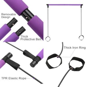 Barra de Pilates Profesional con Bandas Elásticas – Palo Yoga Fitness - vista 4