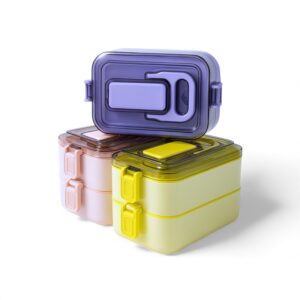 Lunchera Doble Térmica Acero Inoxidable 21×12×12