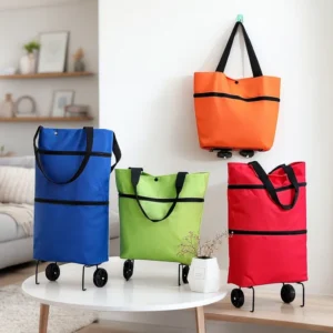 Bolso Carrito Plegable con Ruedas Reutilizable y Liviano - vista 3