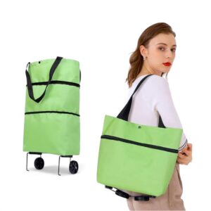 Bolso Carrito Plegable con Ruedas Reutilizable y Liviano