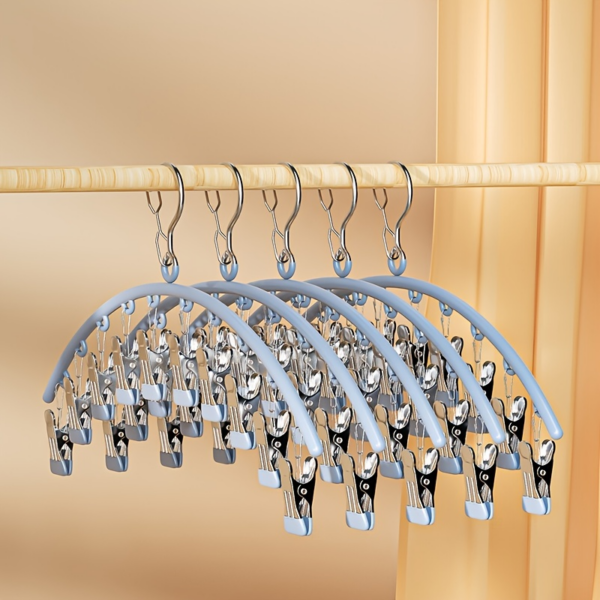 IMG_4358.png Perchas con 10 pinzas Tendedero Metal