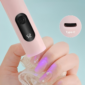 LAMPARA UV SECADO UNAS MANICURA C/VISOR RECARGABLE