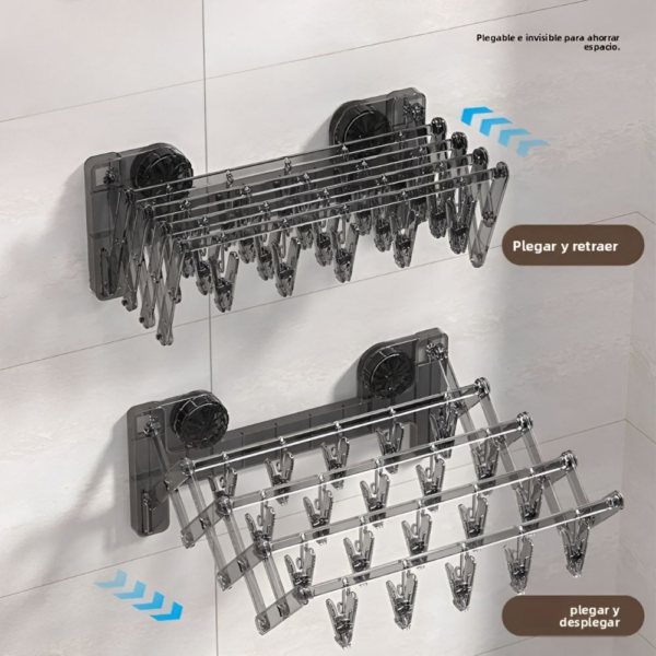 perchero-retráctil-para-calcetines-pared-sin-taladro---colgador-plegable-ahorra-espacio-bl702h10-4 Perchero Retráctil para Calcetines Pared Sin Taladro - Colgador Plegable Ahorra Espacio BL702H10 - Imagen 4