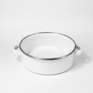 CAZUELA ENLOZADA BLANCA 14X5.2 WJ-208