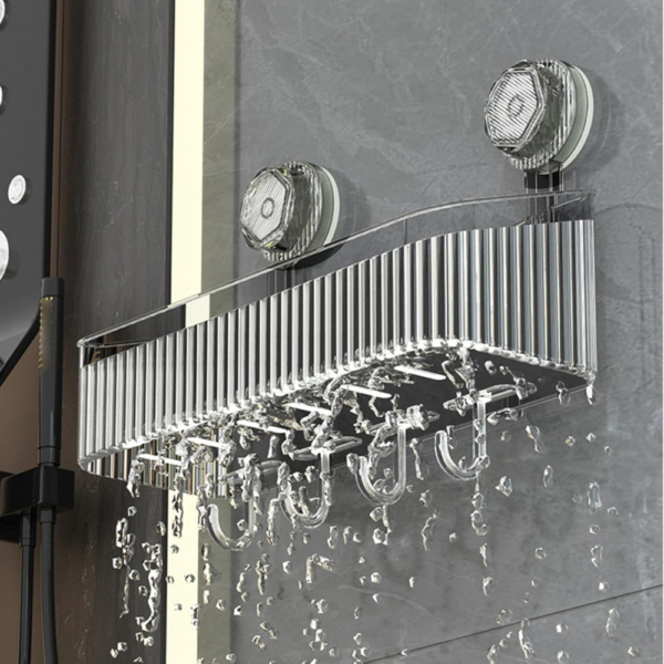estante-Photoroom_2.png Estante Organizador de Baño con Ventosa Transparente - Canasta de Almacenamiento Estilo Lujo BL702K10