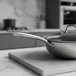 WOK 29CM ACERO INOXIDABLE TRIPLE FONDO ANTI-ANDERENTE CY2606-29 - Imagen 3