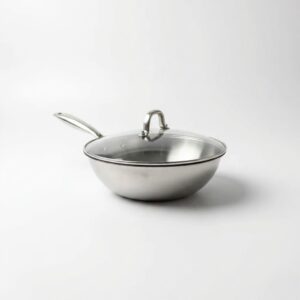 WOK 29CM ACERO INOXIDABLE TRIPLE FONDO ANTI-ANDERENTE CY2606-29