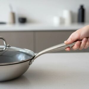 WOK 29CM ACERO INOXIDABLE TRIPLE FONDO ANTI-ANDERENTE CY2606-29 - Imagen 2