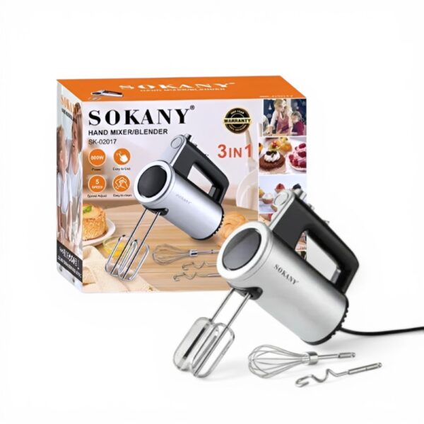 batidora-manual-electrica-3-in-1-sk-02017-sokany-800w-3 Batidora Manual Electrica 3 in 1 Sk-02017 Sokany 800w - Imagen 3