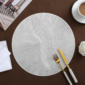 MANTEL INDIVIDUAL REDONDO DORADO/PLATEADO - Imagen 3