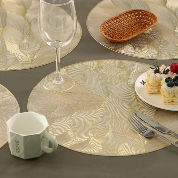 mantel-individual-redondo-dorado/plateado-4 MANTEL INDIVIDUAL REDONDO DORADO/PLATEADO - Imagen 4