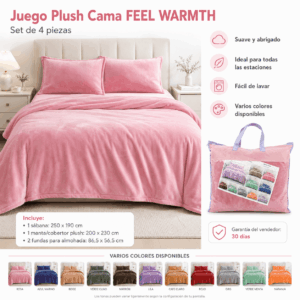 Juego Plush cama FEEL WARMTH Vogue Homes 4 piezas - vista 10