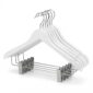 PERCHA DE MADERA BLANCA TRIANGULO CON BROCHES 1123W
