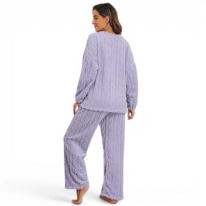 Conjunto de pijama de punto trenzado - Imagen 5