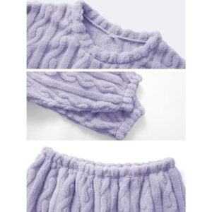 Conjunto de pijama de punto trenzado - Imagen 3