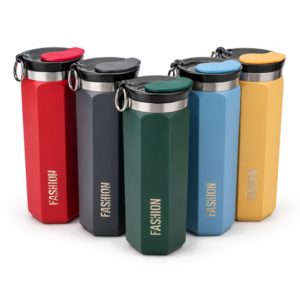 Botella térmica 450ml colores variados, aislante, ideal para bebidas frías y calientes