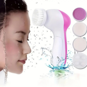 Cepillo limpiador facial 5 en 1 con pilas, exfoliación y limpieza profunda
