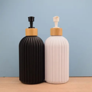 Dispenser de Jabón Cerámico Bambú | Elegancia y Funcionalidad