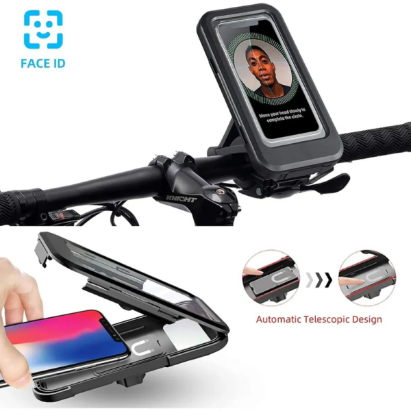 Soporte reforzado para celular en bicicleta y moto, ajustable y resistente - vista 4 Soporte reforzado para celular en bicicleta y moto, ajustable y resistente - vista 4
