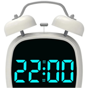 Reloj LED Campana Grande Blanco con Alarma Digital para Decoración Moderna - vista 4