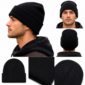GORRO INVERNO PARA FIRO MUJER HOMBRE NEGERO - Imagen 3