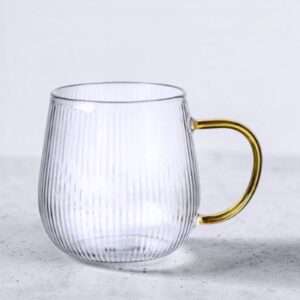 Taza vidrio 450ml Forma Ovalada rm36-12