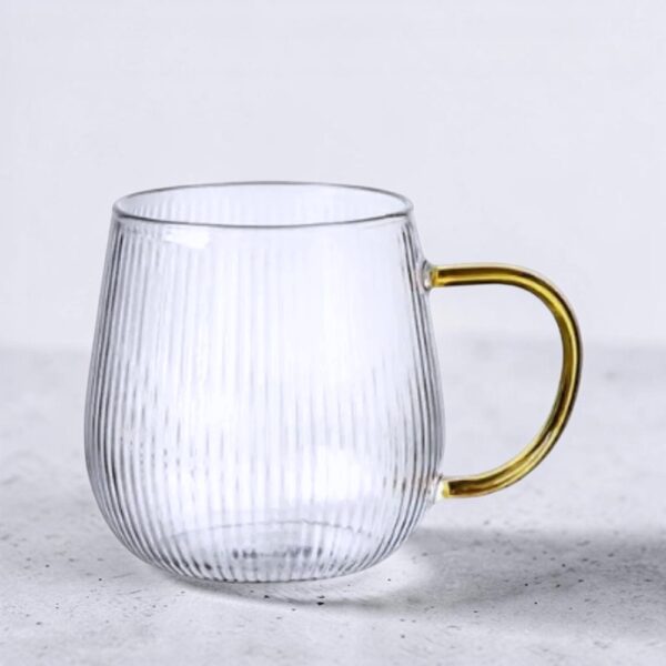 Taza vidrio 450ml Forma Ovalada rm36-12