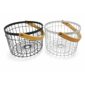Cesta metal Blanco/Negro 22.3cm RM45-19 - Imagen 4